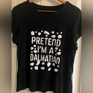 TAHARI Women’s T Shirt Pretend I’m A Dalmatian Size XL
